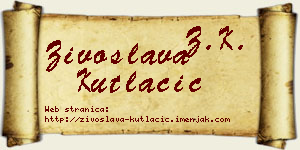 Živoslava Kutlačić vizit kartica